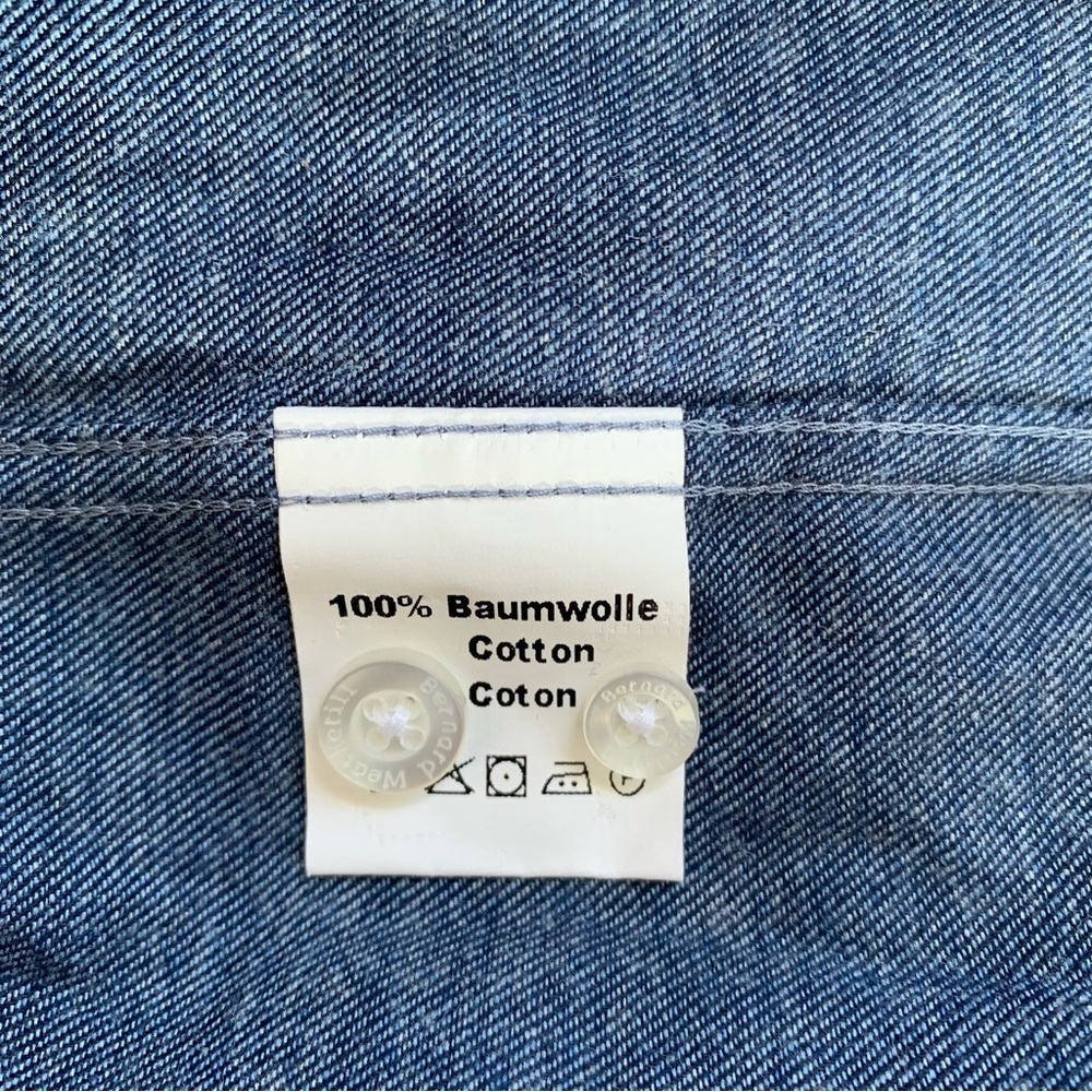NWT Bernard Weatherill Denim Effect Cotton Shirt - Picture 13 of 16